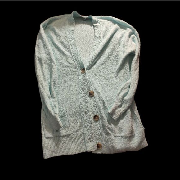 Loft turquoise cardigan with split design - Picture 1 of 5